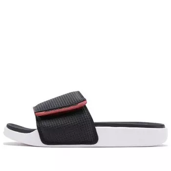 Тапочки velcro stylish flat heel sports slippers black red Skechers, черный