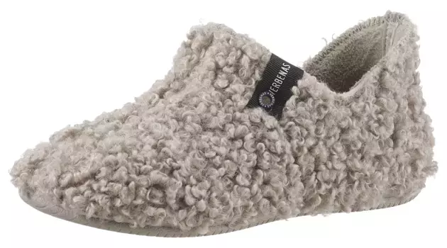 Тапочки VERBENAS "Yoi Curly", для скольжения, коричневый