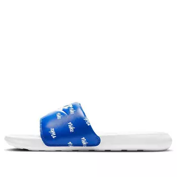 Тапочки victori one printed slide 'all-over print' Nike, синий