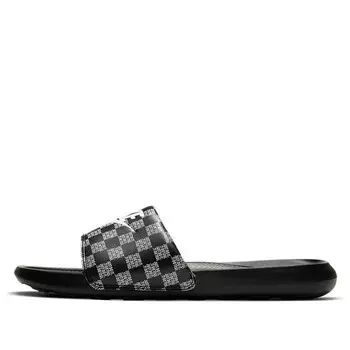 Тапочки victori one printed slide 'just do it checker' Nike, черный