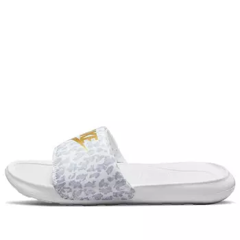 Тапочки victori one printed slide 'leopard' Nike, белый