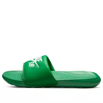 Тапочки victori one slide 'lucky green' Nike, зеленый