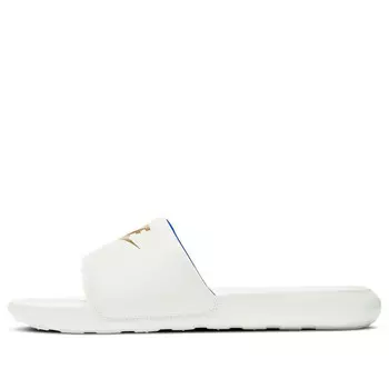 Тапочки victori one slide 'summit white metallic gold' Nike, белый