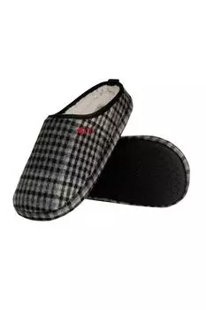 тапочки в клетку «Калгари» Weird Fish, серый