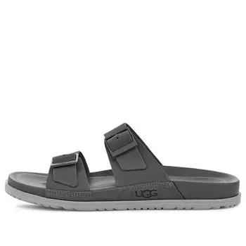 Тапочки wainscott buckle slide 'dark grey' Ugg, серый