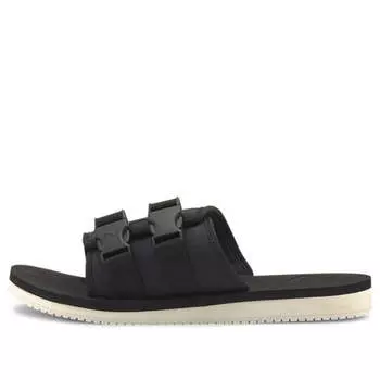 Тапочки wilo lux sandal nylon 'black whisper white' Puma, черный