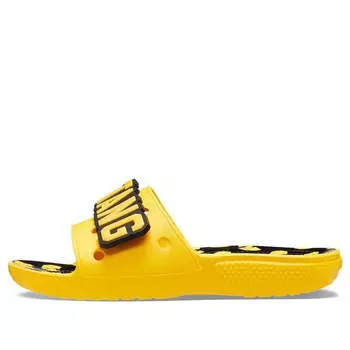 Тапочки wu-tang clan x classic slide 'yellow' Crocs, желтый