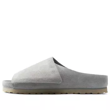 Тапочки x fear of god los feliz suede leather narrow fit sandals 'cement' Birkenstock, серый