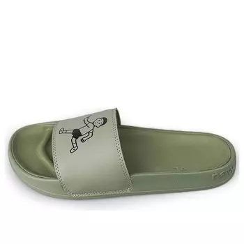 Тапочки x noritake slippers dark green New Balance, зеленый