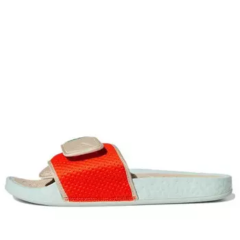 Тапочки x pharrell nigo x hu chancletas slides 'friendship pack' Adidas, бежевый