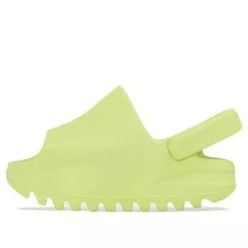 Тапочки yeezy slide infants 'glow green' 2022 Adidas, зеленый