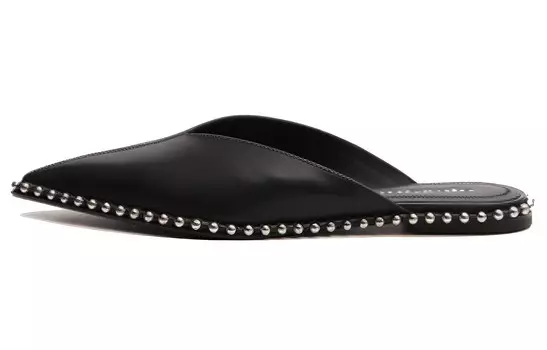 Тапочки женские Alexander Wang, черный