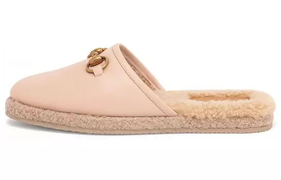 Тапочки женские Gucci Horsebit, розовый