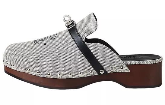 Тапочки женские Herms Carlotta, серо-черный