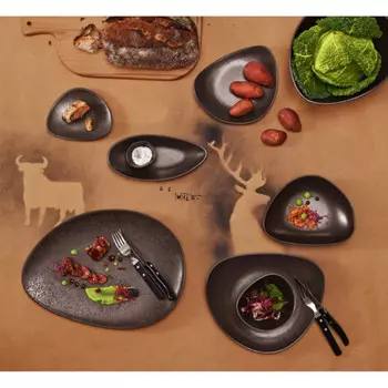 Тарелка ASA Cuba из каштана овальная, длина: 40 см ASA SELECTION, коричневый