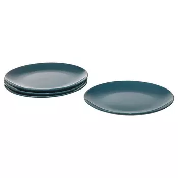Тарелка блестящая темно-бирюзовая, 26 см, FRGKLAR IKEA
