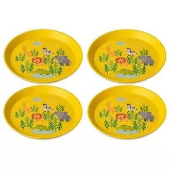 Тарелка connect plate africa (4 шт.) Koziol, желтый