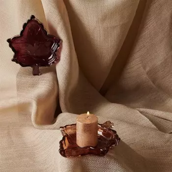 Тарелка декоративная листовая KPM - Ассорти - 14x2x11 см