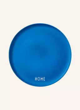 Тарелка десертная, диаметр: 21,5 см. Design Letters, синий