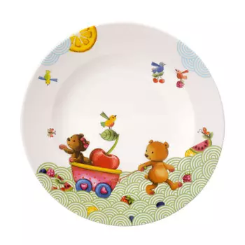 Тарелка детская Hungry as a Bear плоская 21,5 см Villeroy & Boch, красочный