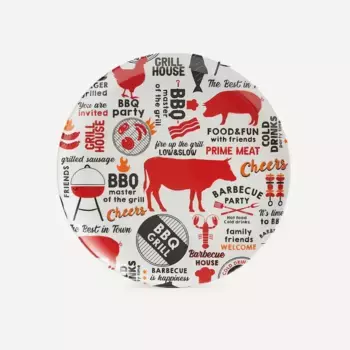 Тарелка для барбекю Vichy Basics El Corte Ingls, черный