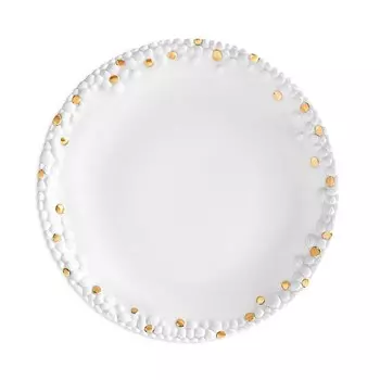 Тарелка для хлеба и масла L'Objet Haas Mojave с золотыми акцентами, белый