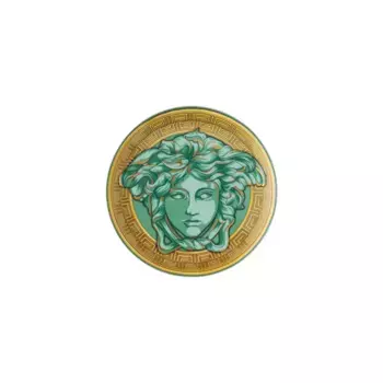 Тарелка для хлеба Medusa Amplified Coin Versace, зеленый