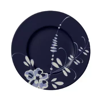 Тарелка для хлеба Old Luxembourg Brindille синяя 16 см Villeroy & Boch, белый синий