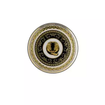 Тарелка для хлеба Virtus Alphabet Versace, белый/черный