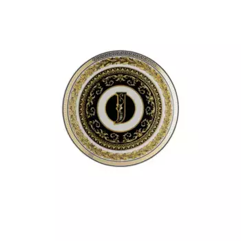 Тарелка для хлеба Virtus Alphabet Versace, белый/черный