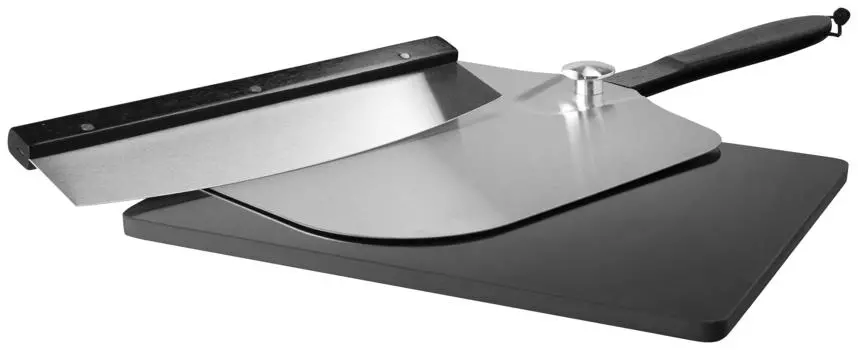 Тарелка для пиццы, черный/серебряный