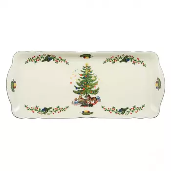 Тарелка для рождественского торта Marie-Luise квадратная 35 см Seltmann Weiden, красочный