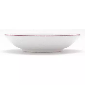 Тарелка для супа из бордоского оленя Чашка d: 20 см / высота: 4,4 см Gmundner Keramik, бело-красный
