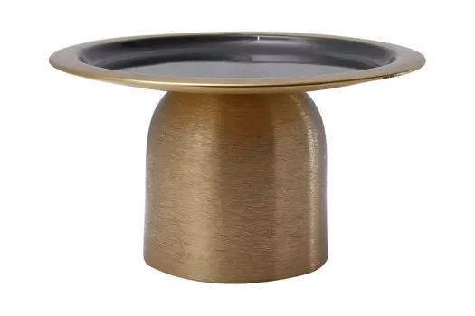 Тарелка для торта Kayoom, 24,5x14 см, золотой/темно-зеленый