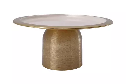 Тарелка для торта Kayoom, 29x14 см, розовый/золотой