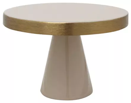 Тарелка для торта Kayoom, 30x14 см, золотой/бежевый