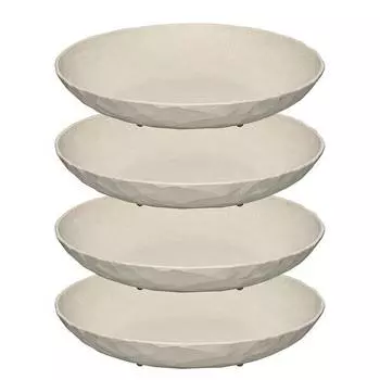 Тарелка для завтрака club plate i (набор из 4 шт.) Koziol, желтый