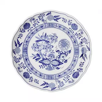 Тарелка для завтрака (флаг) с узором синий лук 19 см Hutschenreuther, белый синий