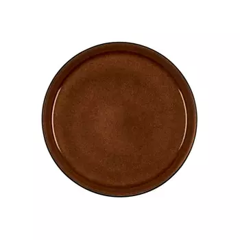 Тарелка для завтрака Gastro черный/янтарный 21 см Bitz, темно коричневый