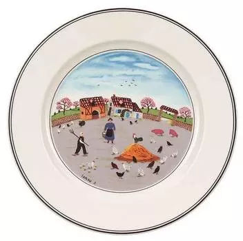 Тарелка для завтрака hhnerhof design naif Villeroy & Boch, мультколор