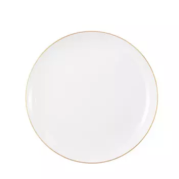 Тарелка для завтрака Liberty с золотой каймой около 22,5 см Seltmann Weiden, белое золото
