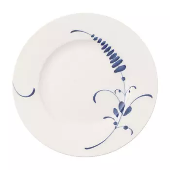 Тарелка для завтрака Old Luxembourg Brindille 22 см Villeroy & Boch, белый синий