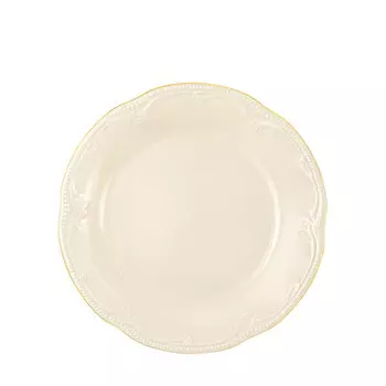 Тарелка для завтрака Ruby Cream с золотой каймой, 20 см Seltmann Weiden, бежевый/золотой