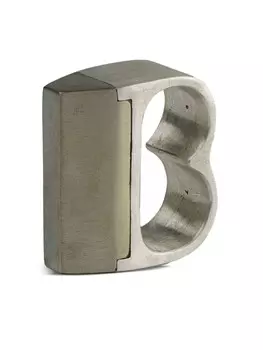 Тарелка Двойное кольцо Parts of Four, серебряный