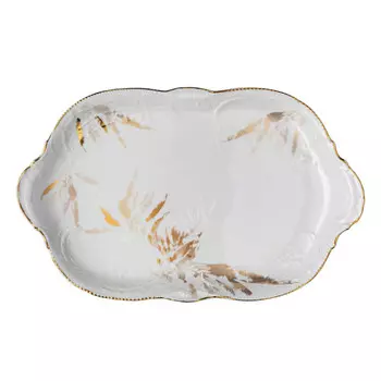 Тарелка Heritage Midas 39x24,5 см Rosenthal, белое золото