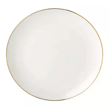 Тарелка из костяного фарфора Filo Dorado El Corte Ingls, белый