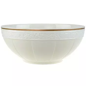 Тарелка из слоновой кости около 24 см Villeroy & Boch, белое золото