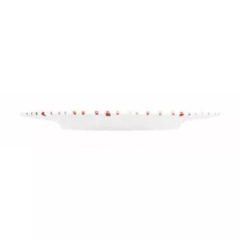 Тарелка красная с пламенем Gourmet d: 27 см / высота: 2 см Gmundner Keramik, бело-красный