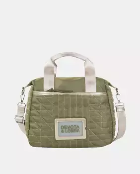 Тарелка многопозиционная сумочка цвета хаки Devota & Lomba, цвет Caqui