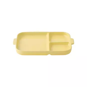 Тарелка Muji с секциями, светло-желтый